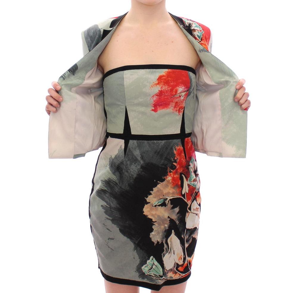 Multicolor Short Floral Blazer Jacket - coffeewithmee2