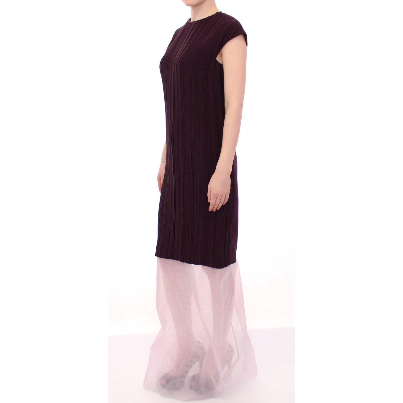 Purple Lavender Gown Maxi Silk Long Dress - coffeewithmee2