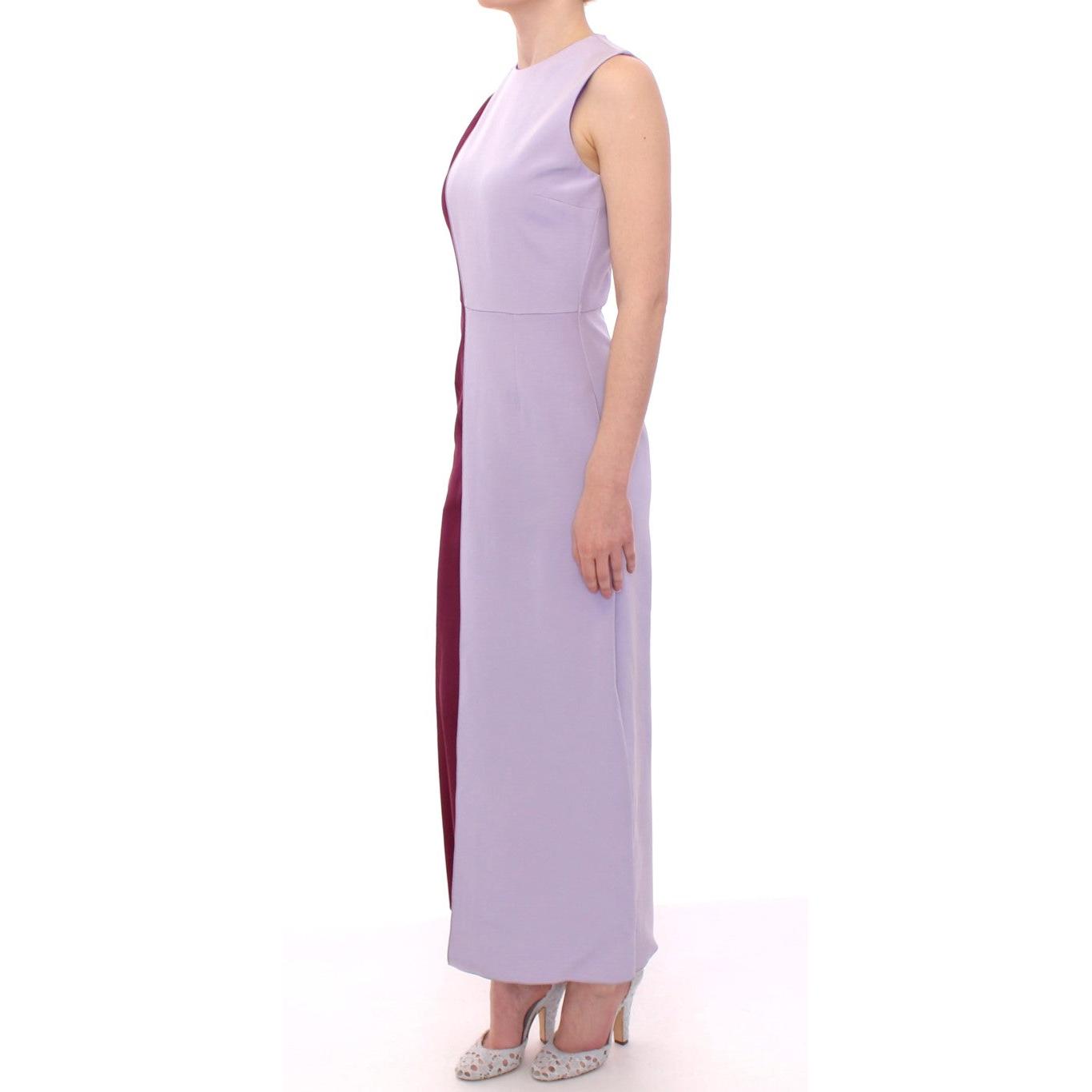 Purple Lavender Gown Maxi Silk Long Dress - coffeewithmee2
