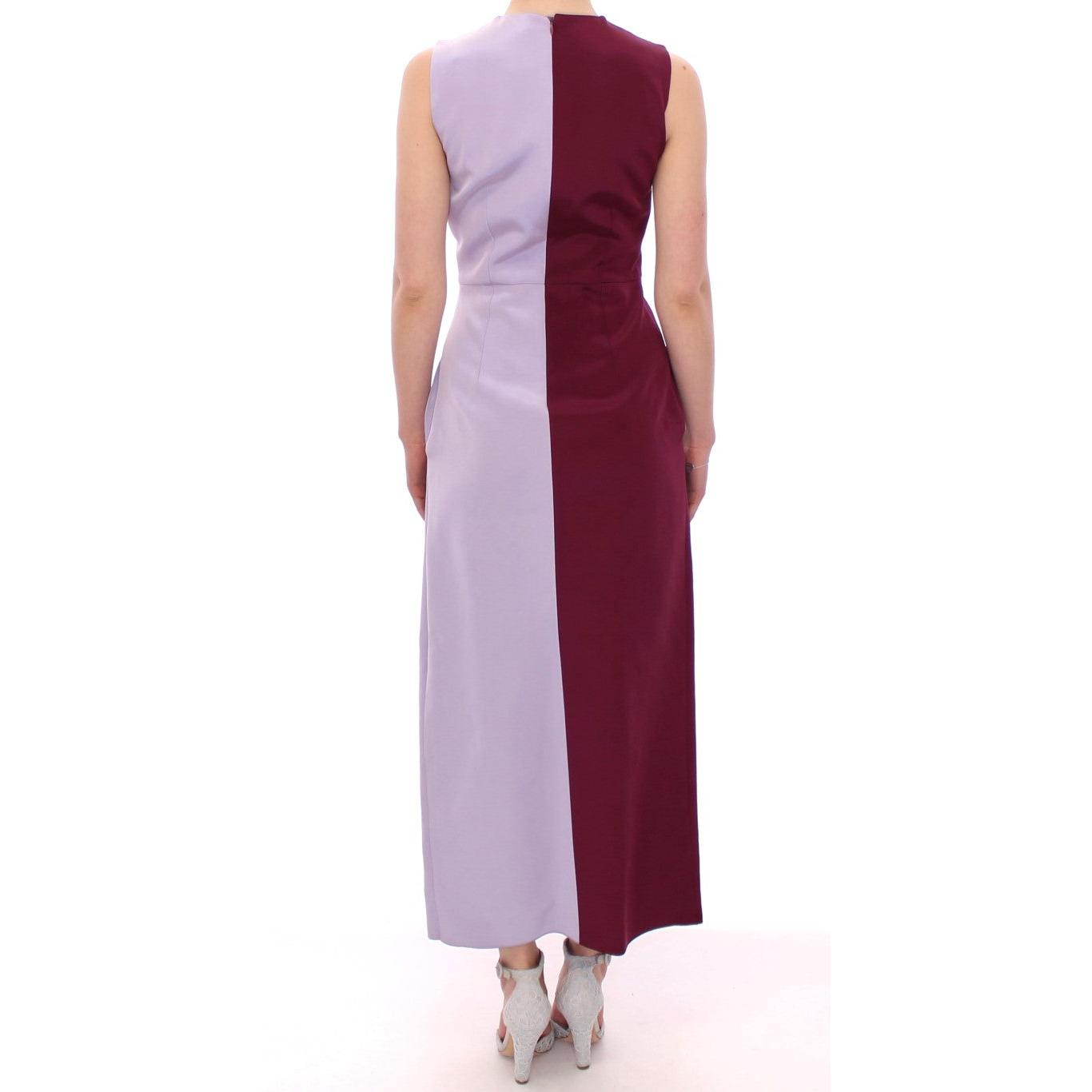 Purple Lavender Gown Maxi Silk Long Dress - coffeewithmee2