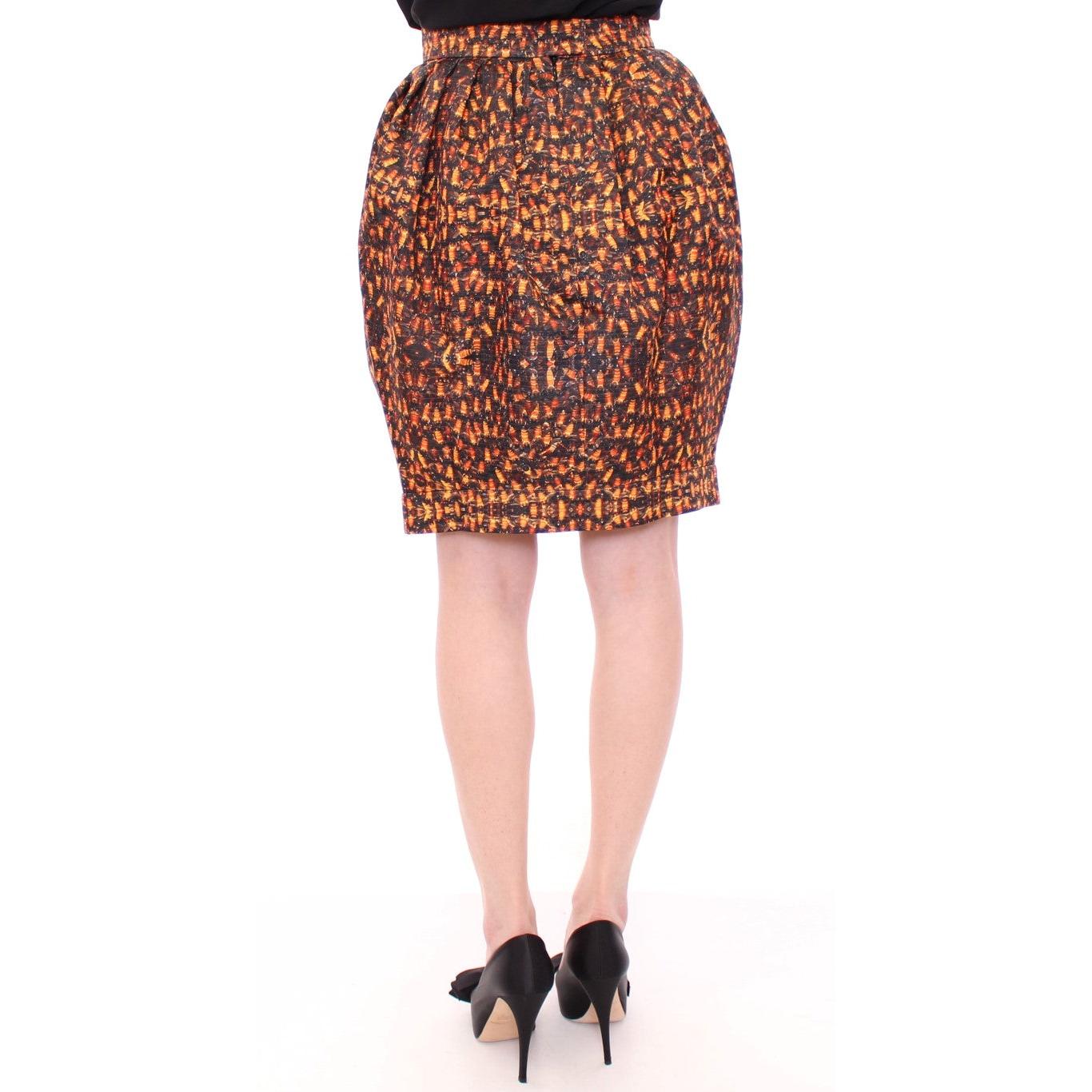 Bubble Baloon Bee Print Above Knee Skirt - coffeewithmee2