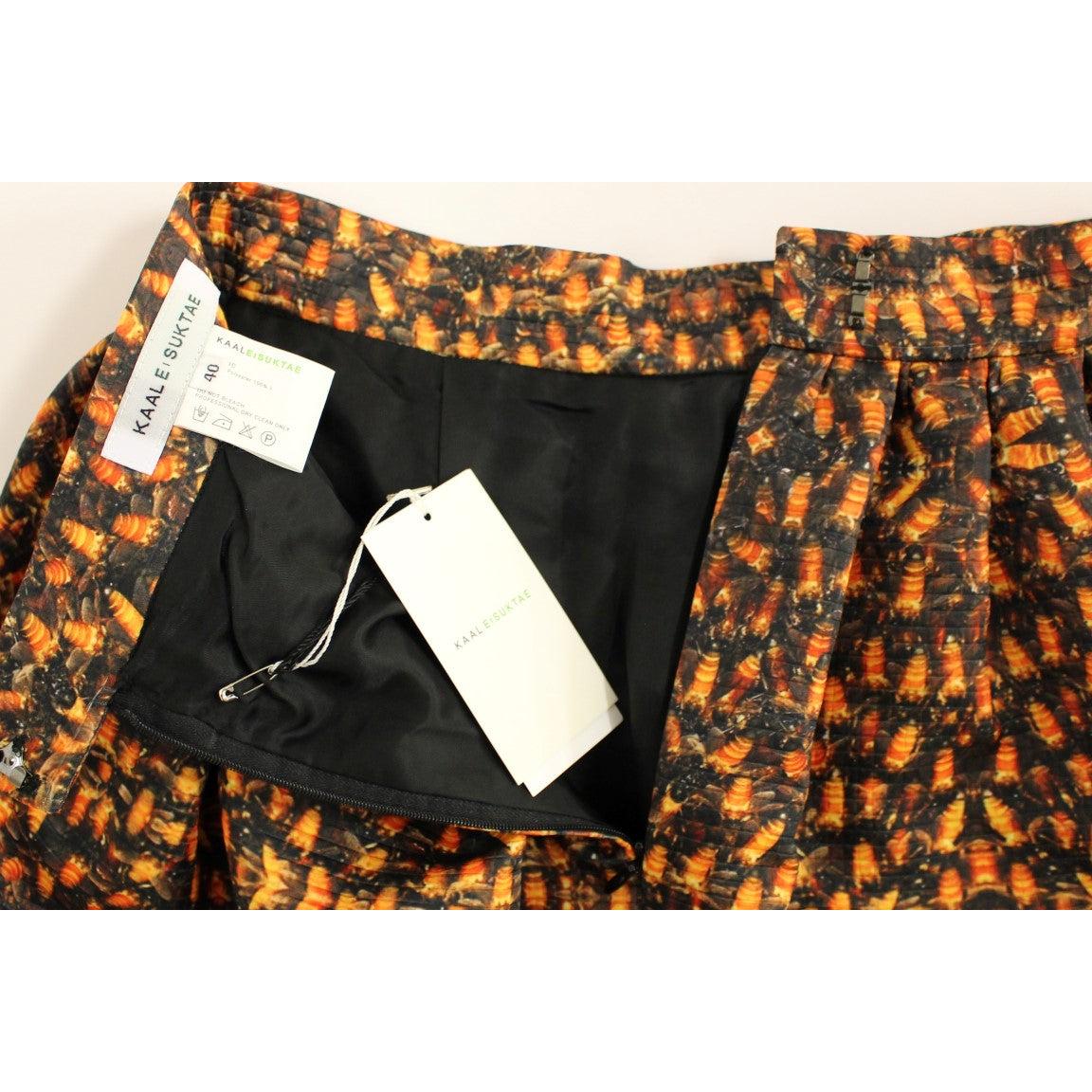 Bubble Baloon Bee Print Above Knee Skirt - coffeewithmee2