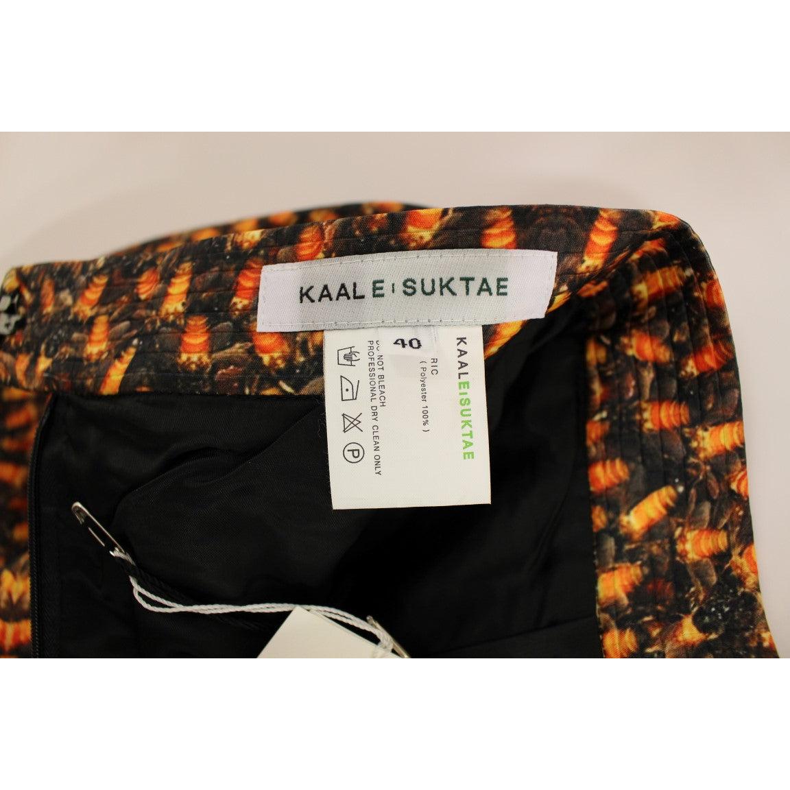 Bubble Baloon Bee Print Above Knee Skirt - coffeewithmee2