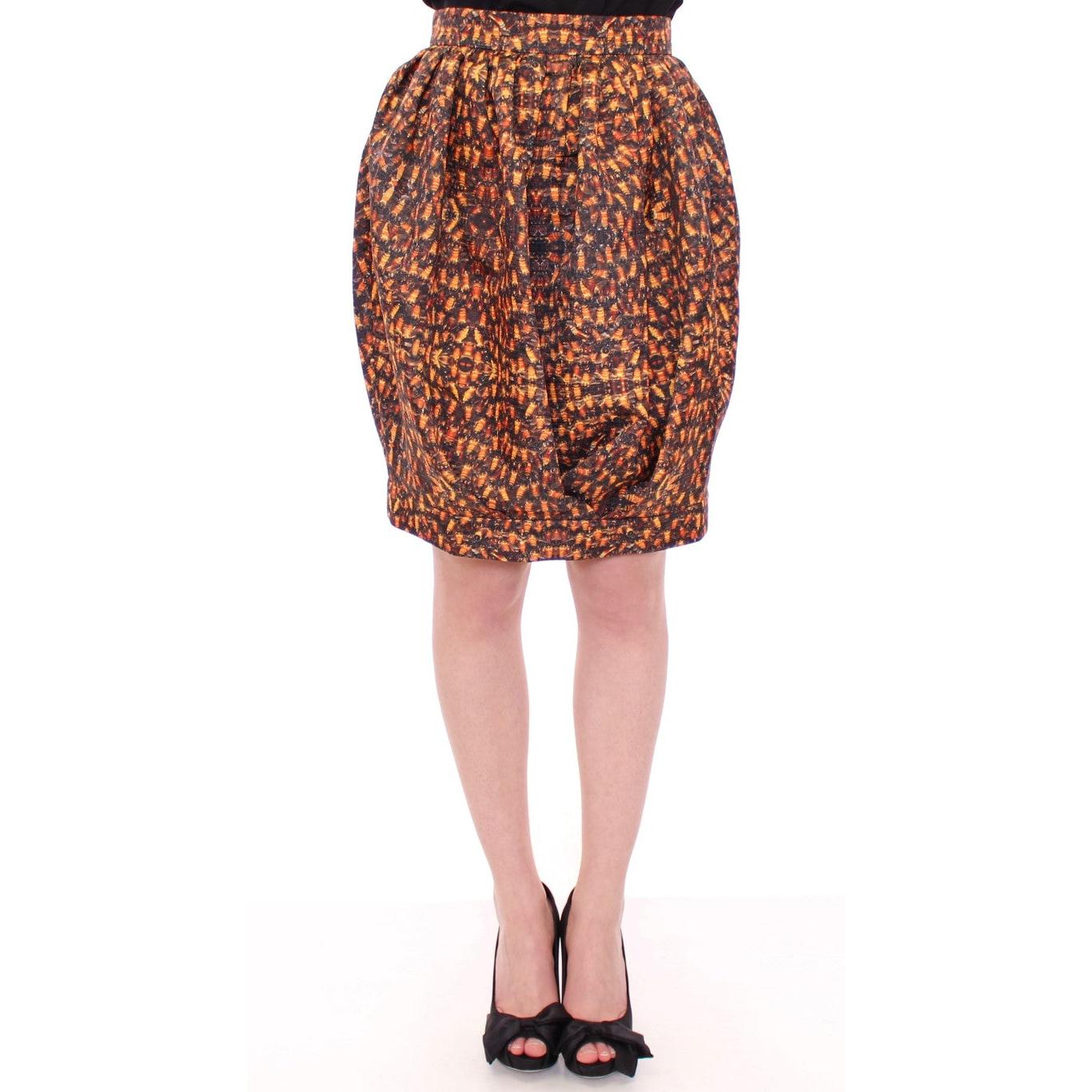 Bubble Baloon Bee Print Above Knee Skirt - coffeewithmee2