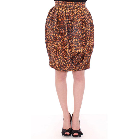 Bubble Baloon Bee Print Above Knee Skirt - coffeewithmee2