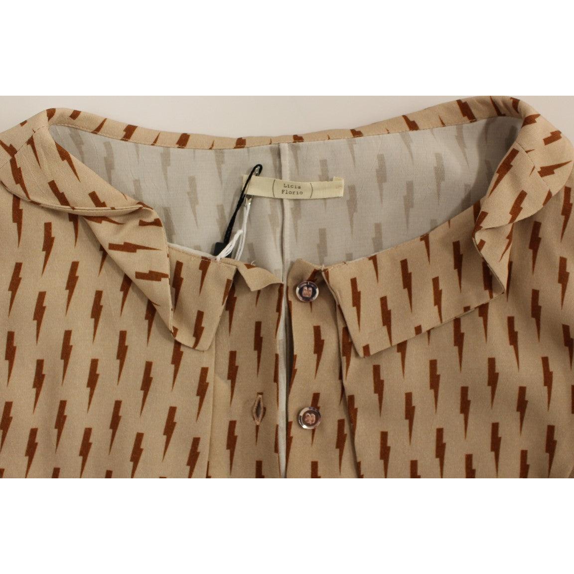 Pink Long Sleeve Button Front Blouse Shirt - coffeewithmee2