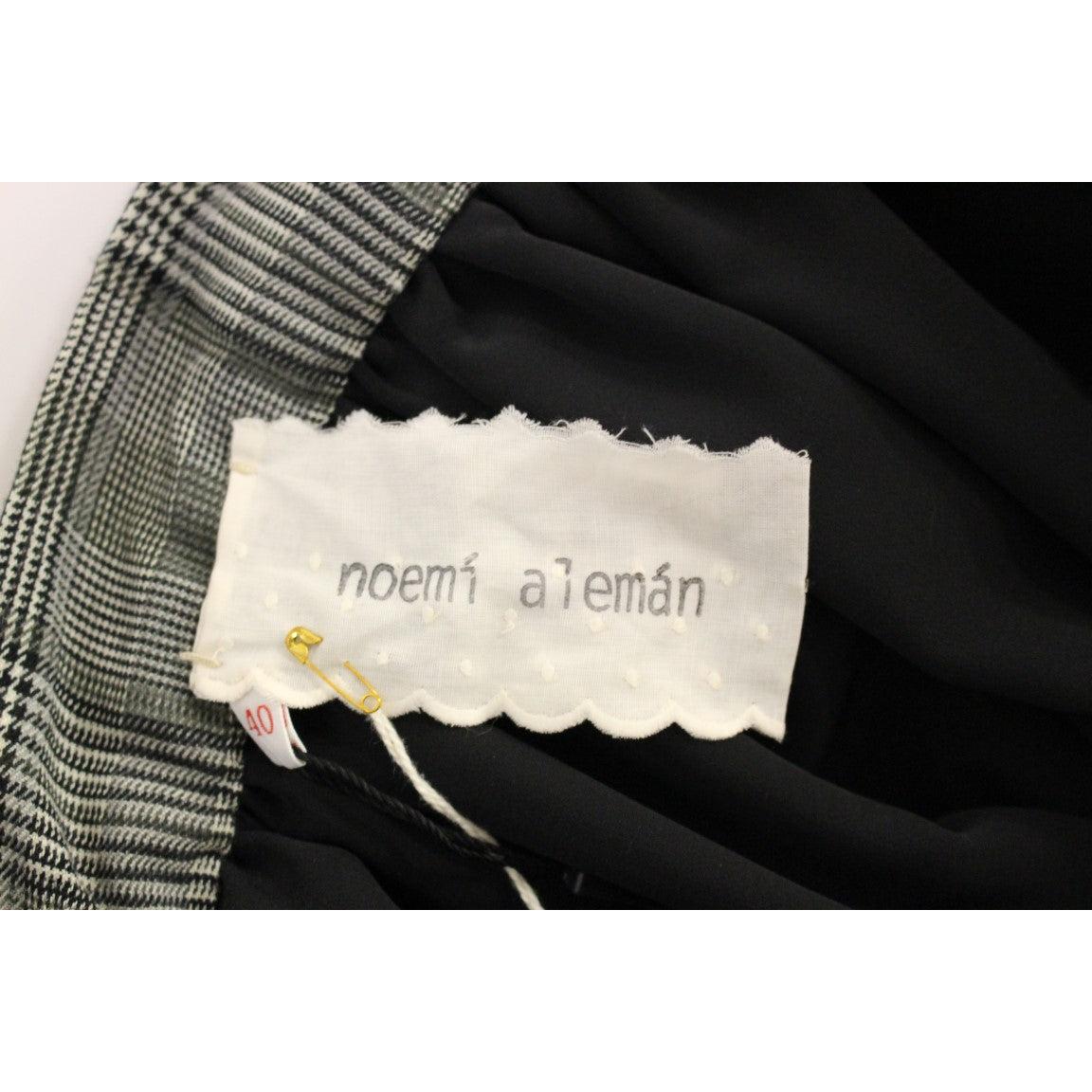 Gray Checkered Wool Shorts Skirt - coffeewithmee2