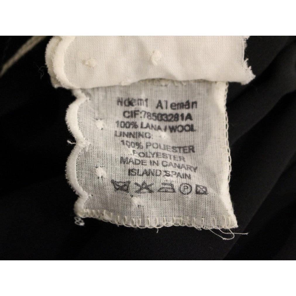 Gray Checkered Wool Shorts Skirt - coffeewithmee2