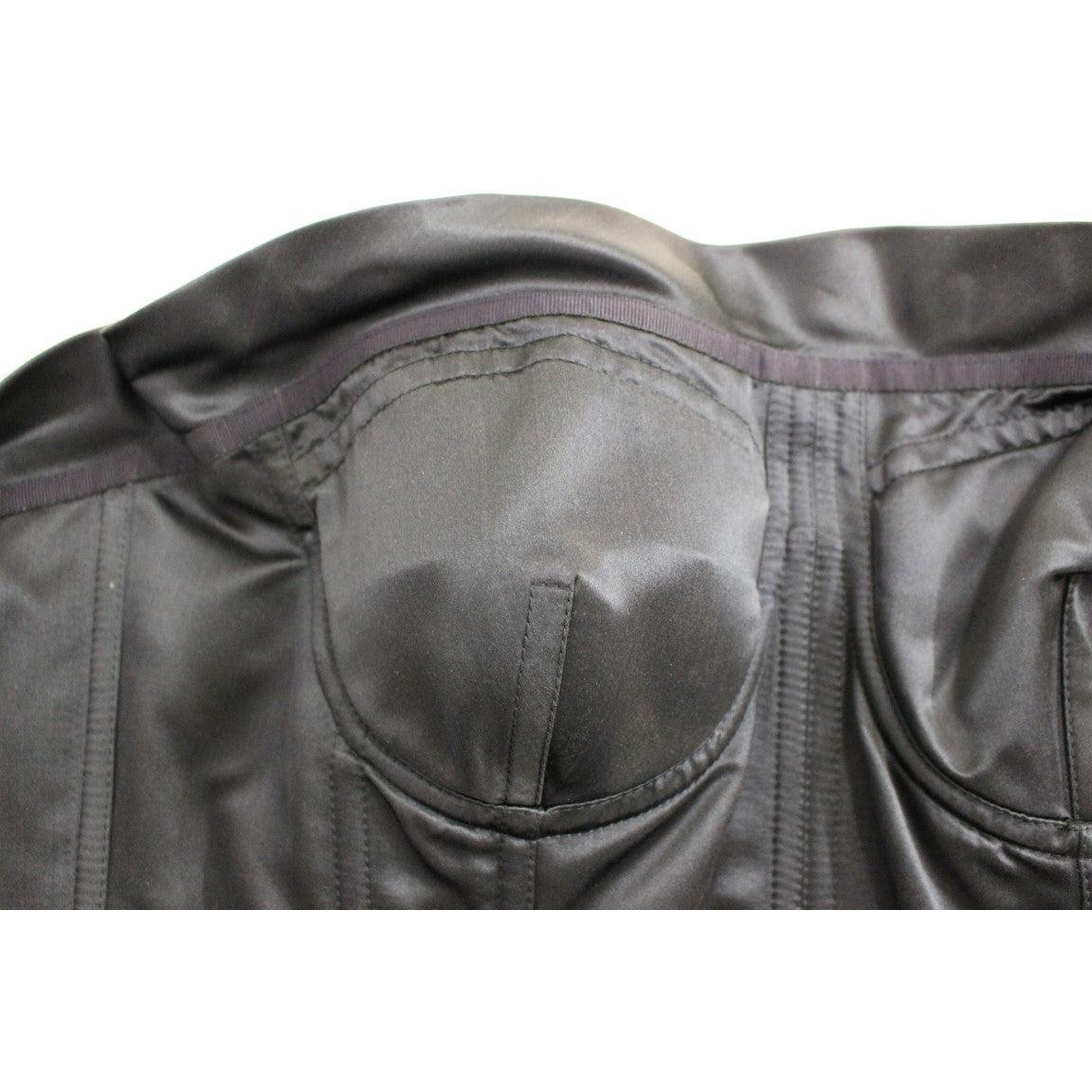 Blue 100% Silk Strapless Corset Top - coffeewithmee2