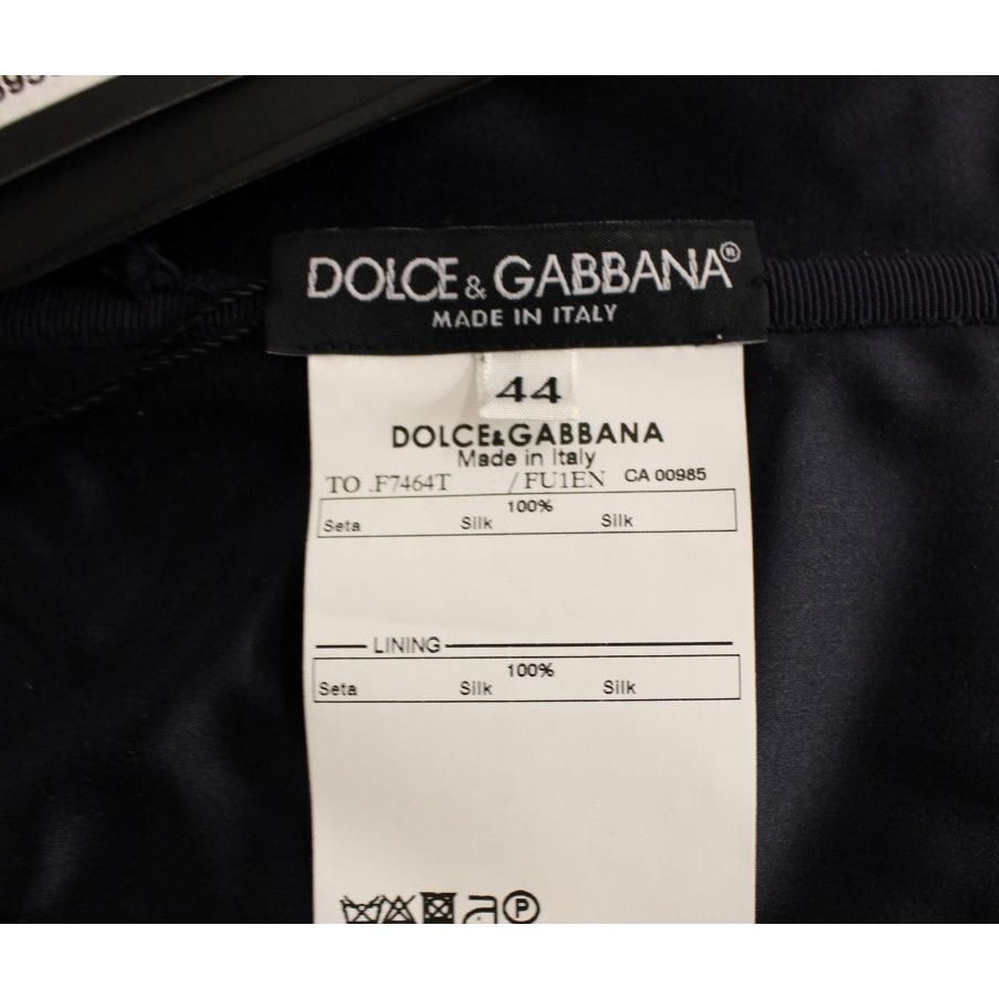 Blue 100% Silk Strapless Corset Top - coffeewithmee2