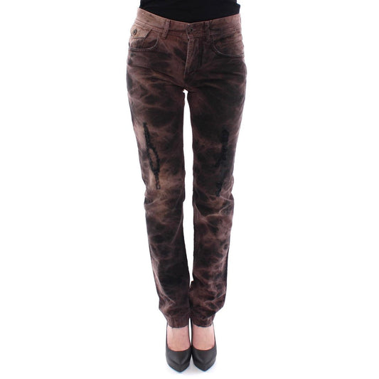 Brown Cotton Regular Fit STYLISH Jeans - coffeewithmee2