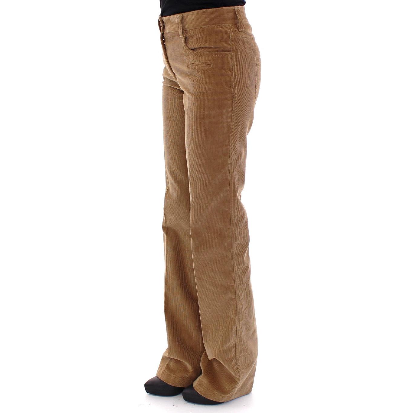 Brown Cotton Corduroys Jeans Pants - coffeewithmee2