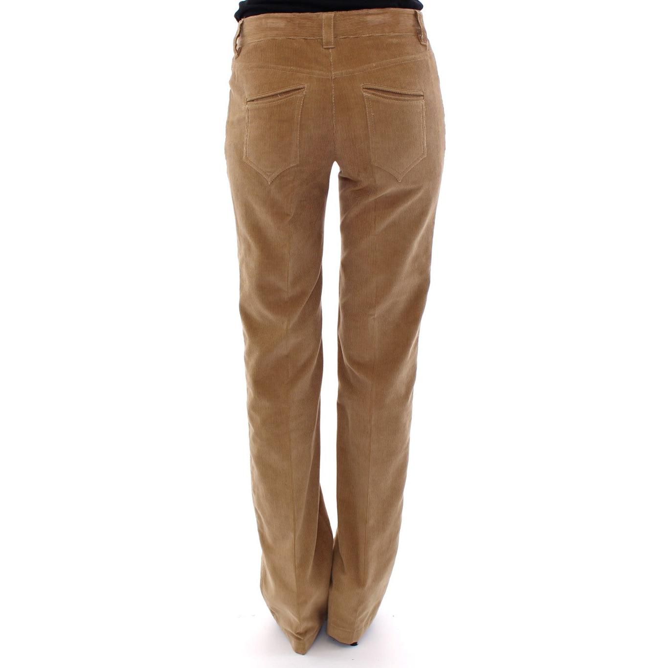 Brown Cotton Corduroys Jeans Pants - coffeewithmee2