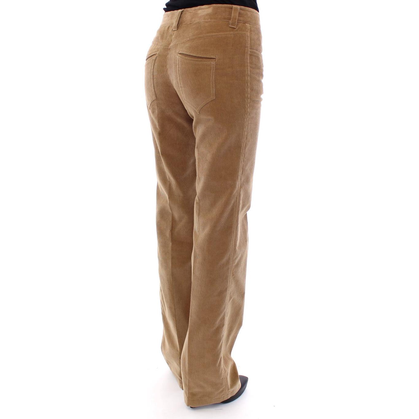 Brown Cotton Corduroys Jeans Pants - coffeewithmee2