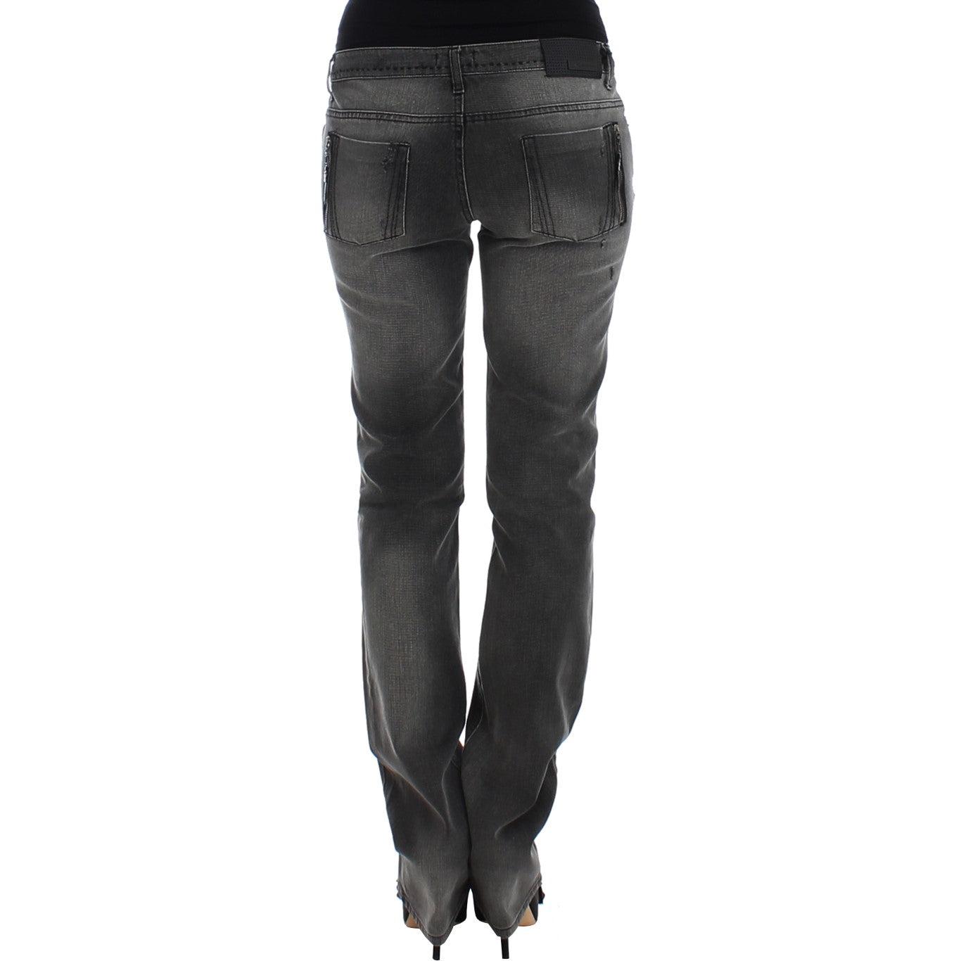 Gray straight leg jeans - coffeewithmee2