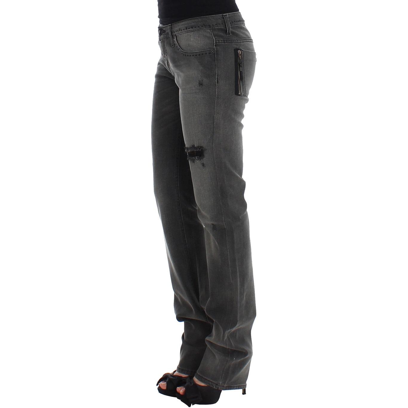 Gray straight leg jeans - coffeewithmee2