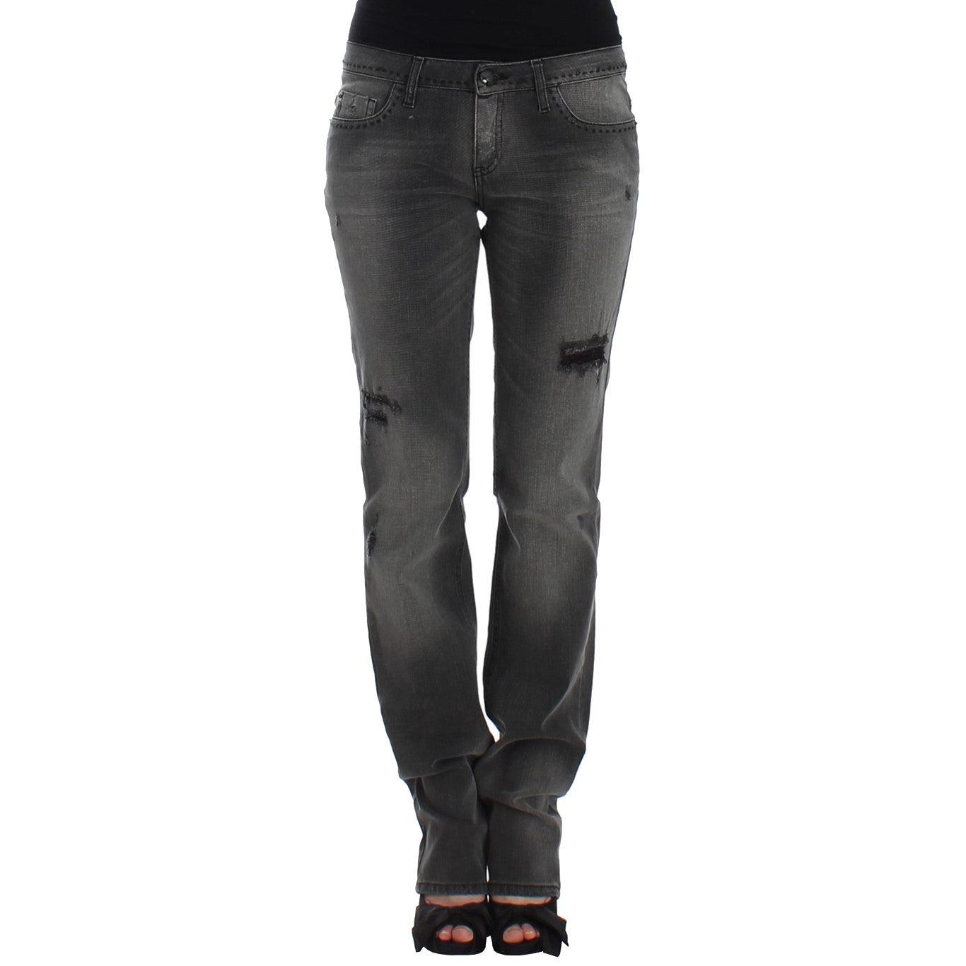 Gray straight leg jeans - coffeewithmee2