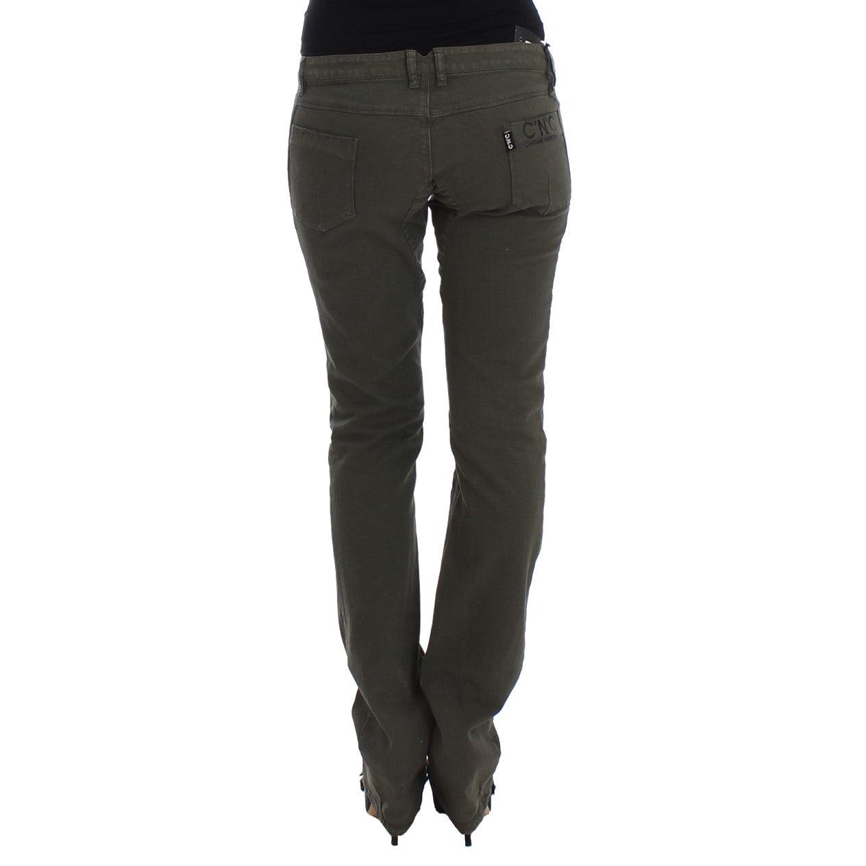 Green slim leg jeans - coffeewithmee2