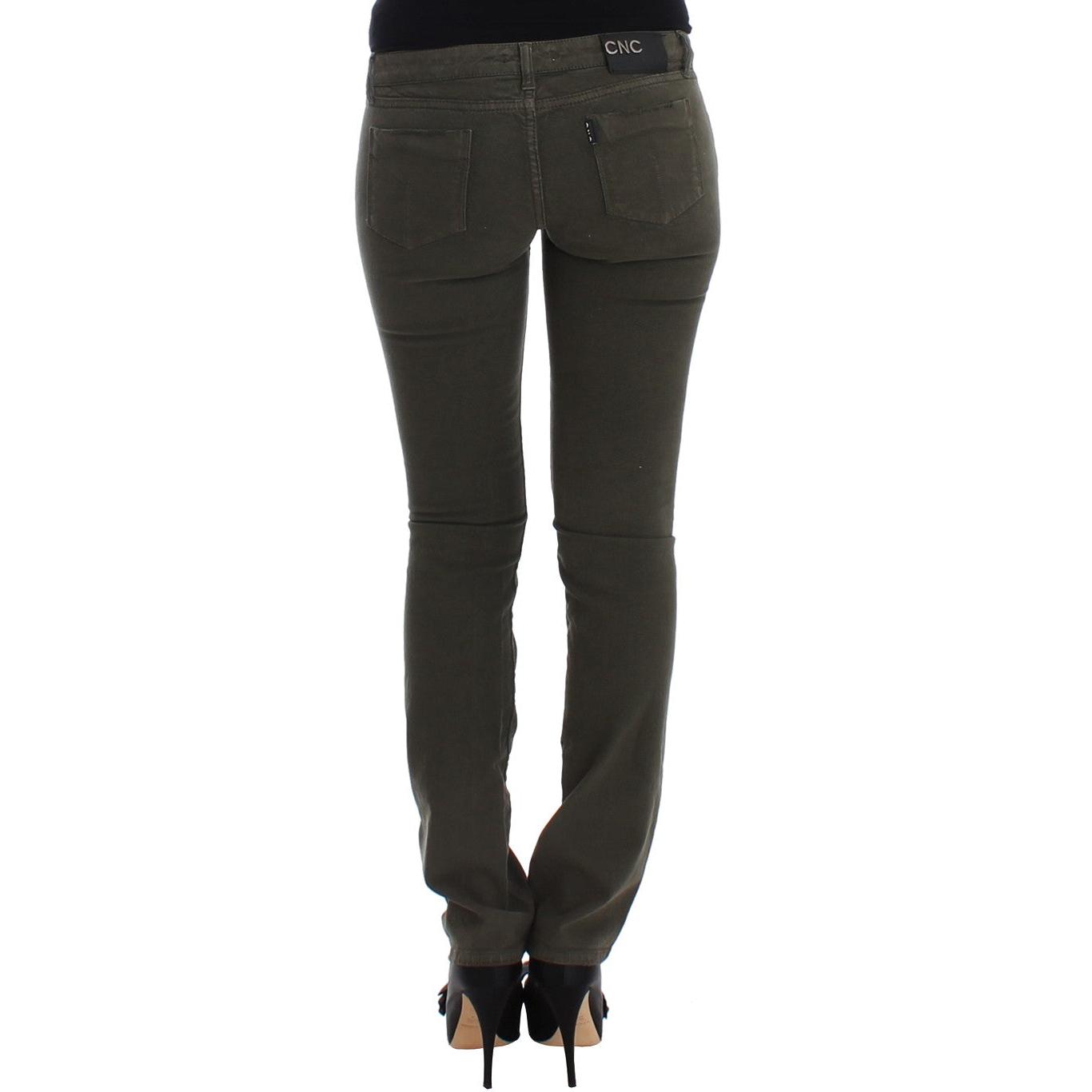 Green slim leg jeans - coffeewithmee2