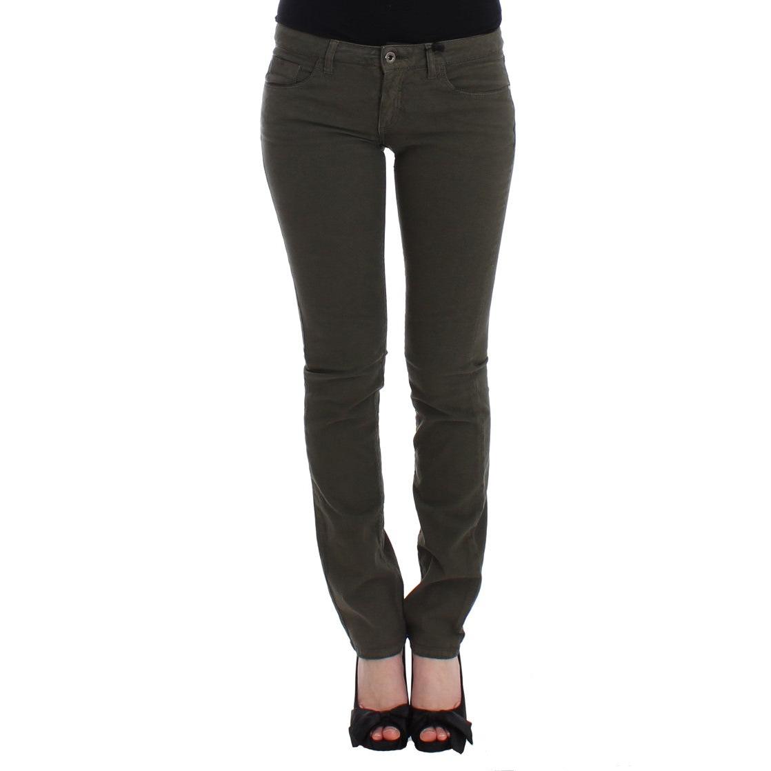 Green slim leg jeans - coffeewithmee2
