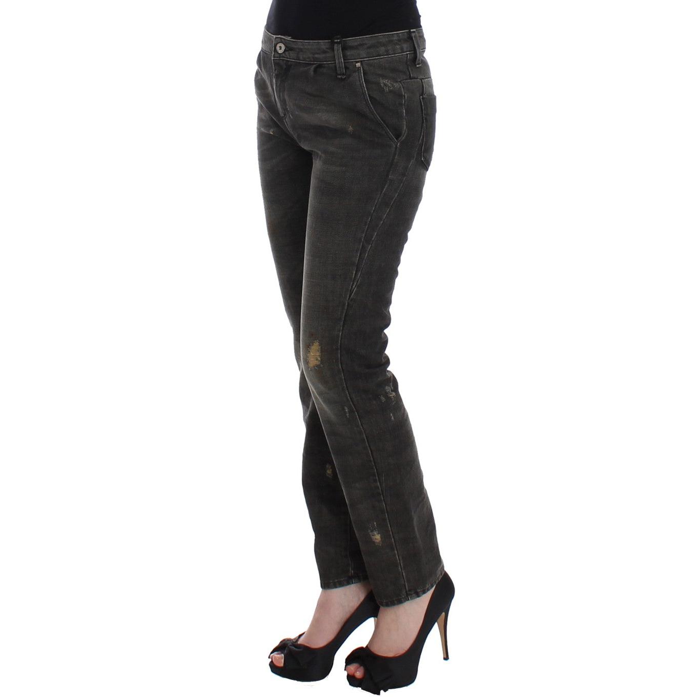 Gray distressed jeans - coffeewithmee2