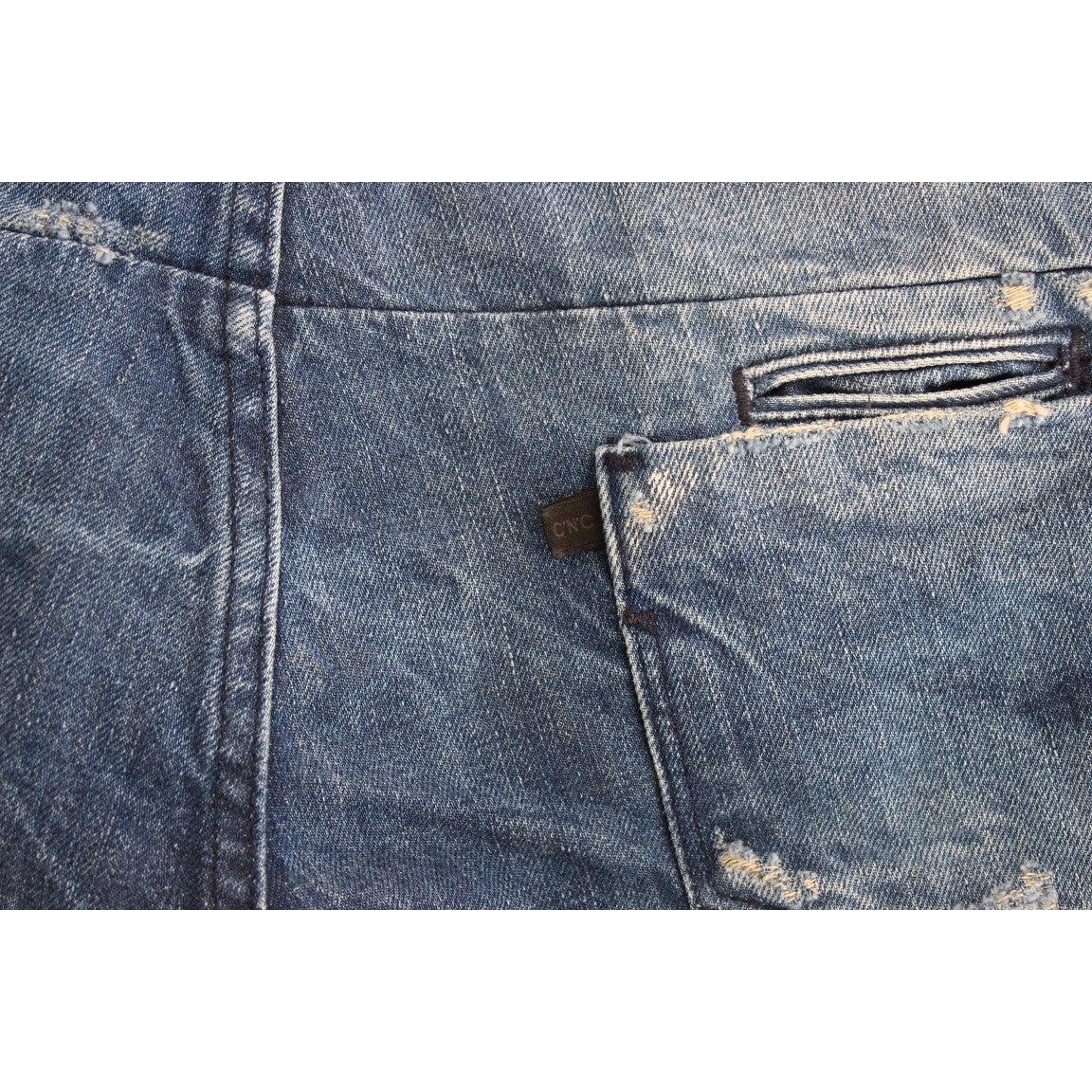 Blue distressed boyfriend jeans - coffeewithmee2