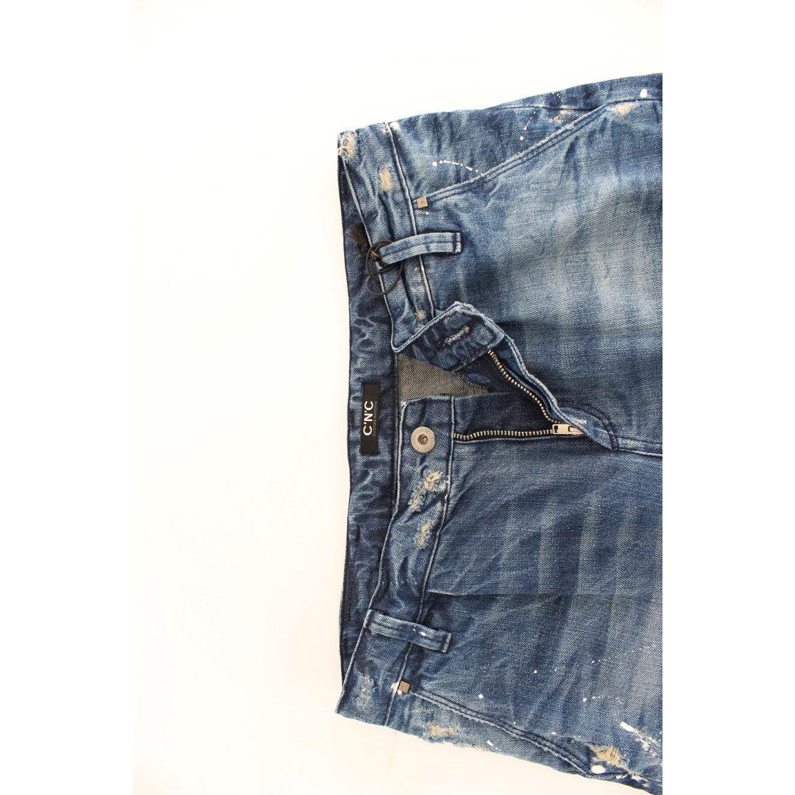 Blue distressed boyfriend jeans - coffeewithmee2