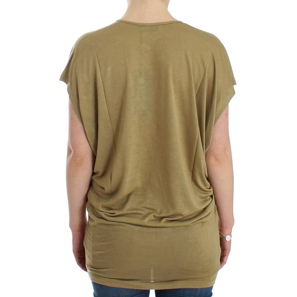 Green print shortsleeve t-shirt - coffeewithmee2