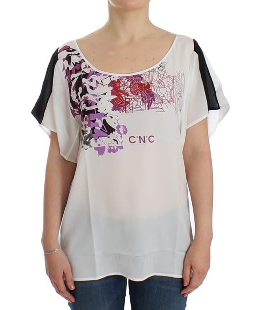 White motive print blouse - coffeewithmee2