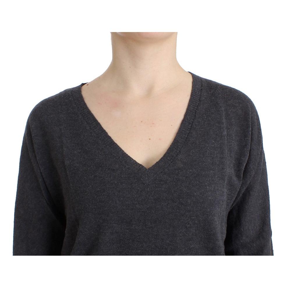Gray short sleeved sweater - coffeewithmee2
