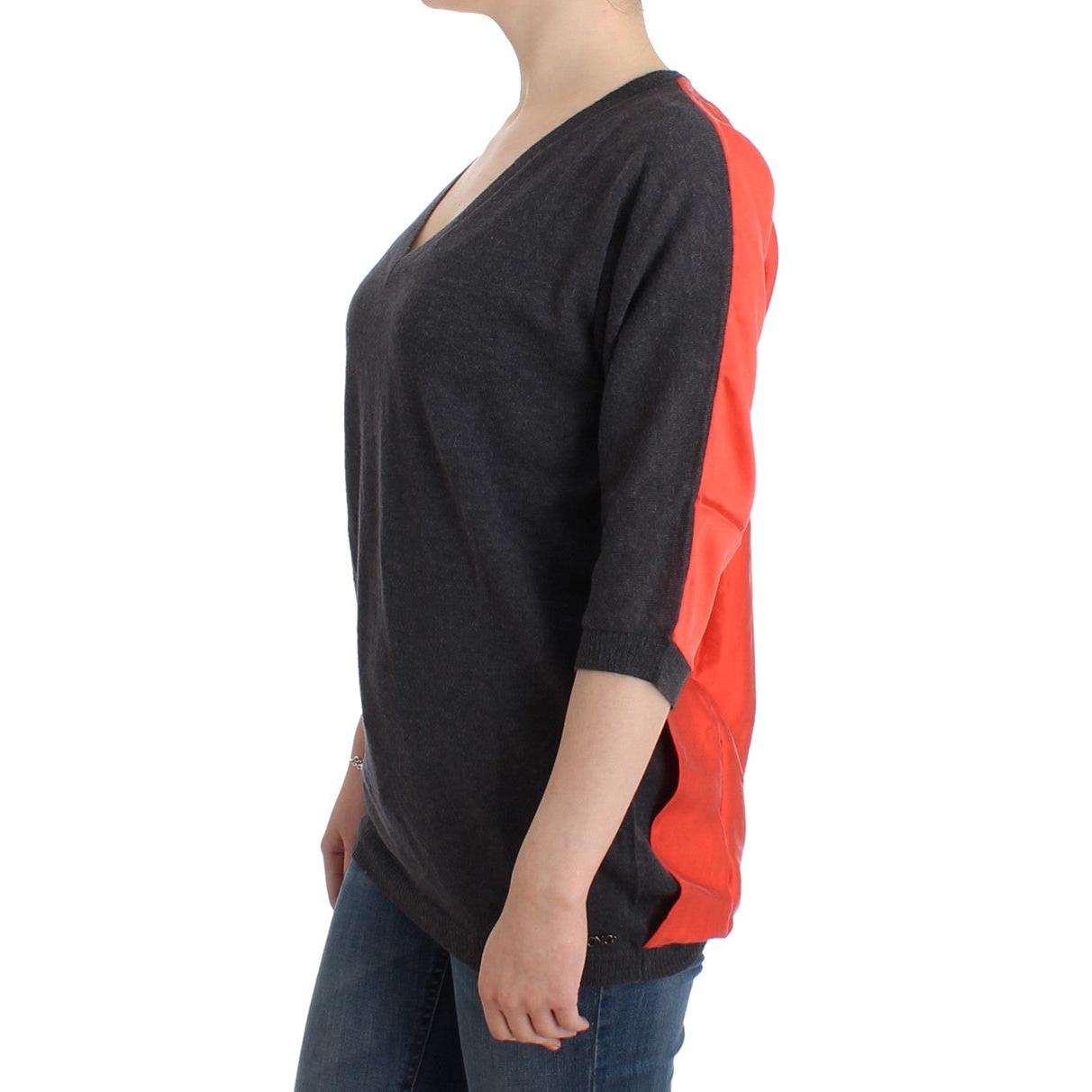 Gray short sleeved sweater - coffeewithmee2