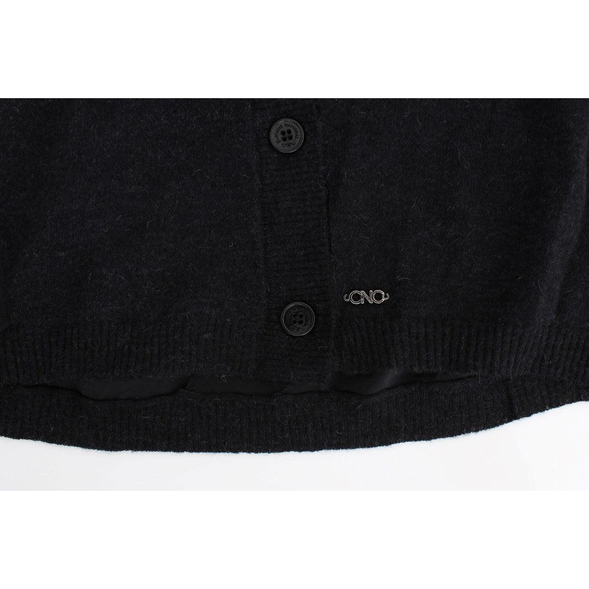 Gray wool alpaca cardigan - coffeewithmee2