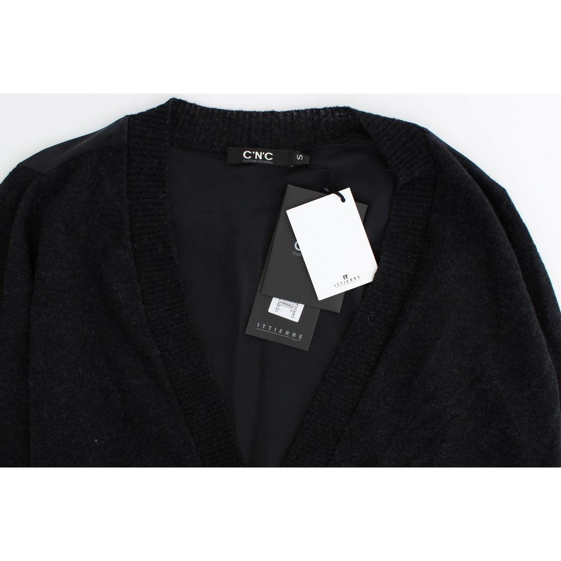 Gray wool alpaca cardigan - coffeewithmee2