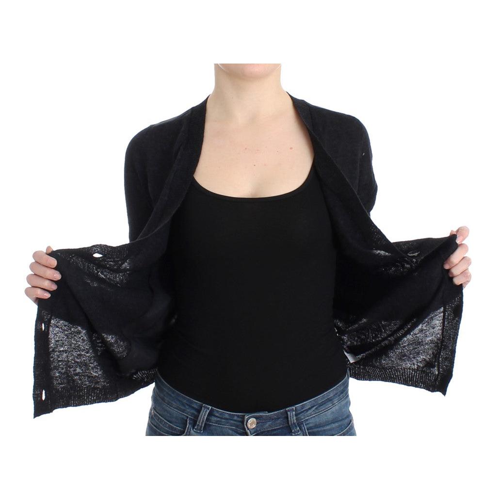 Gray wool alpaca cardigan - coffeewithmee2