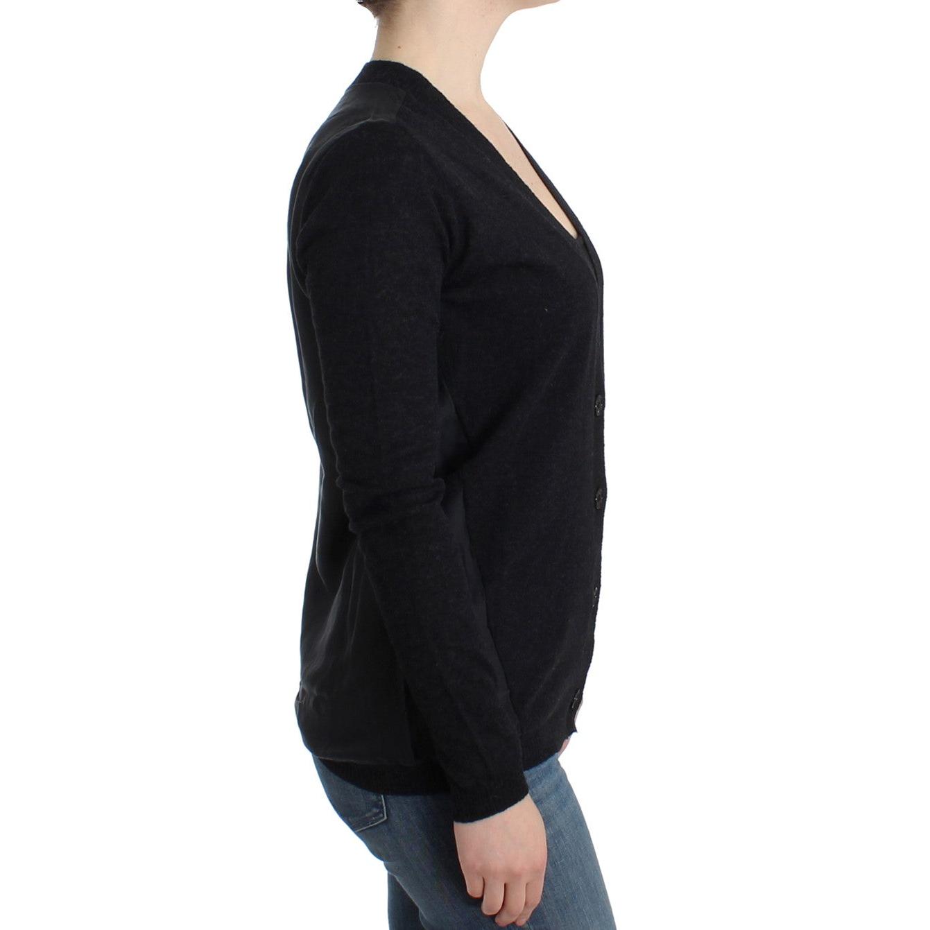 Gray wool alpaca cardigan - coffeewithmee2