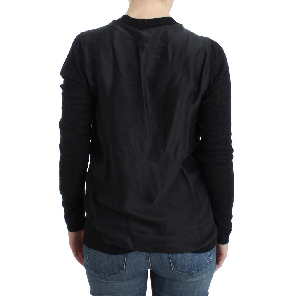 Gray wool alpaca cardigan - coffeewithmee2