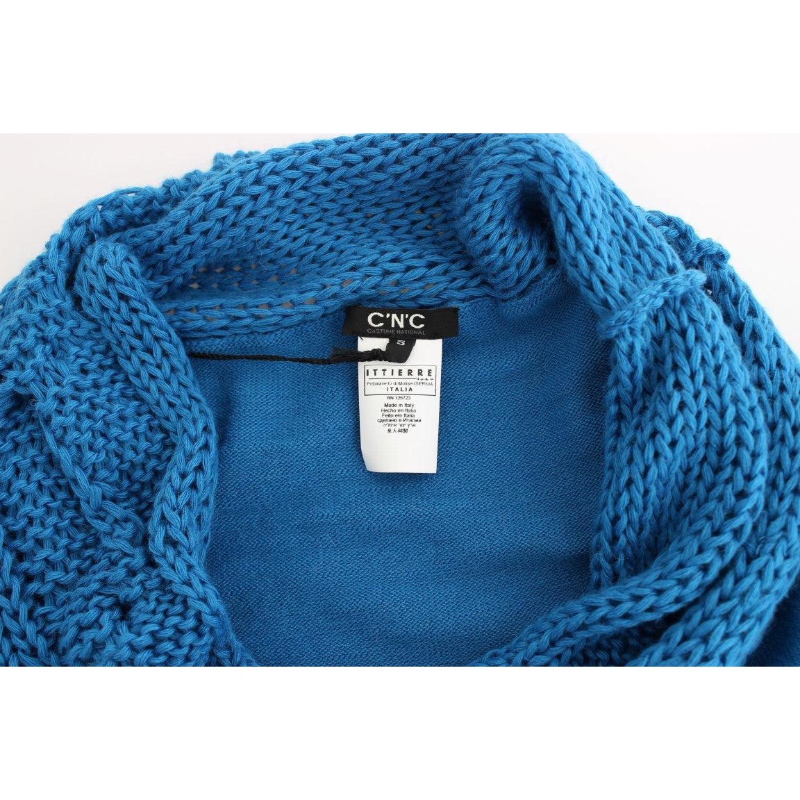 Blue scoopneck sweater - coffeewithmee2