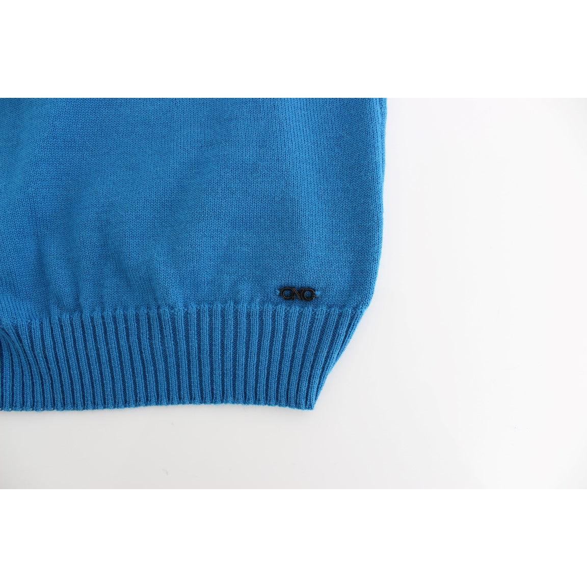 Blue scoopneck sweater - coffeewithmee2
