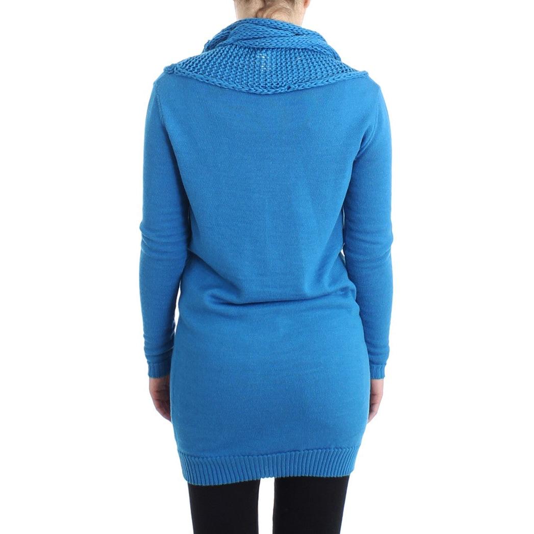 Blue scoopneck sweater - coffeewithmee2