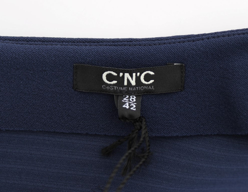 Blue nylon mini skirt - coffeewithmee2