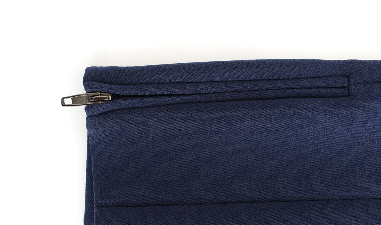 Blue nylon mini skirt - coffeewithmee2