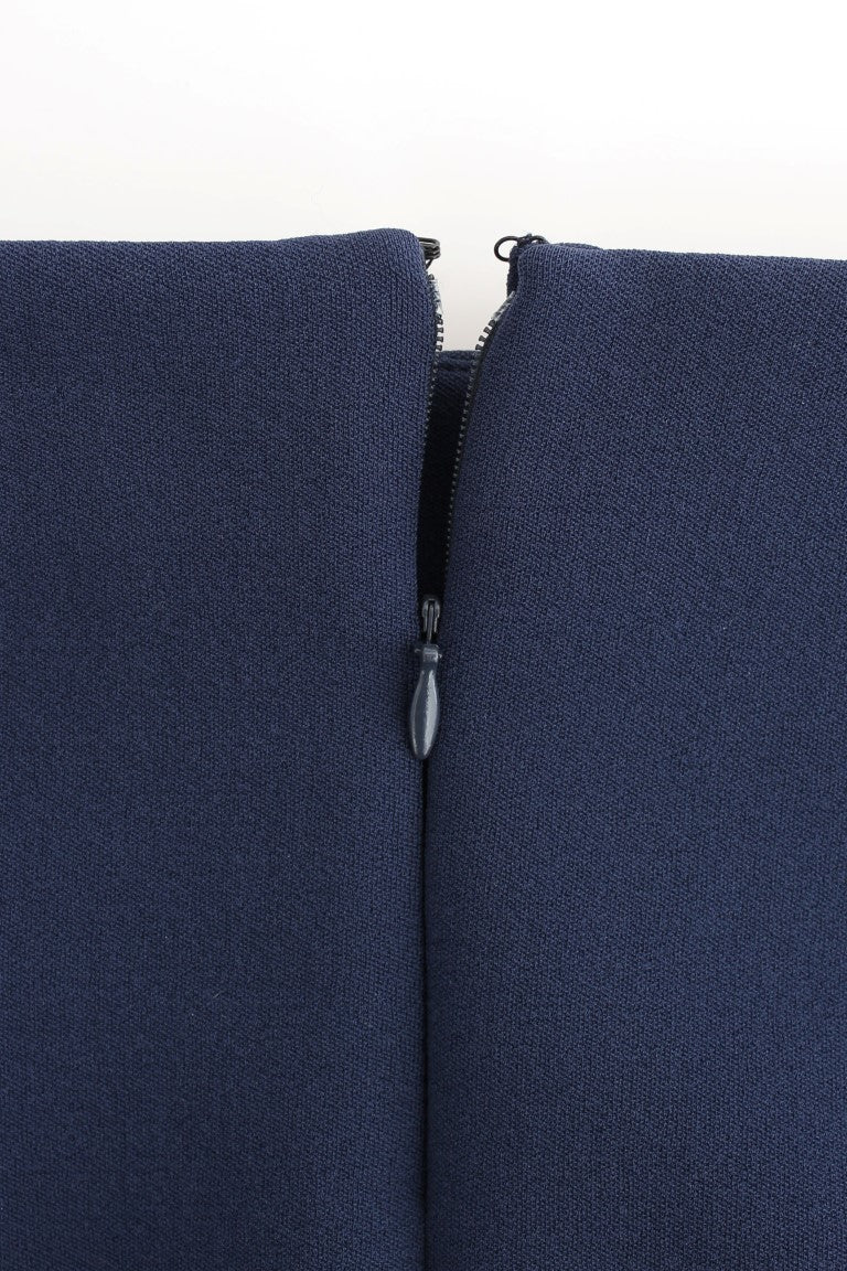 Blue nylon mini skirt - coffeewithmee2