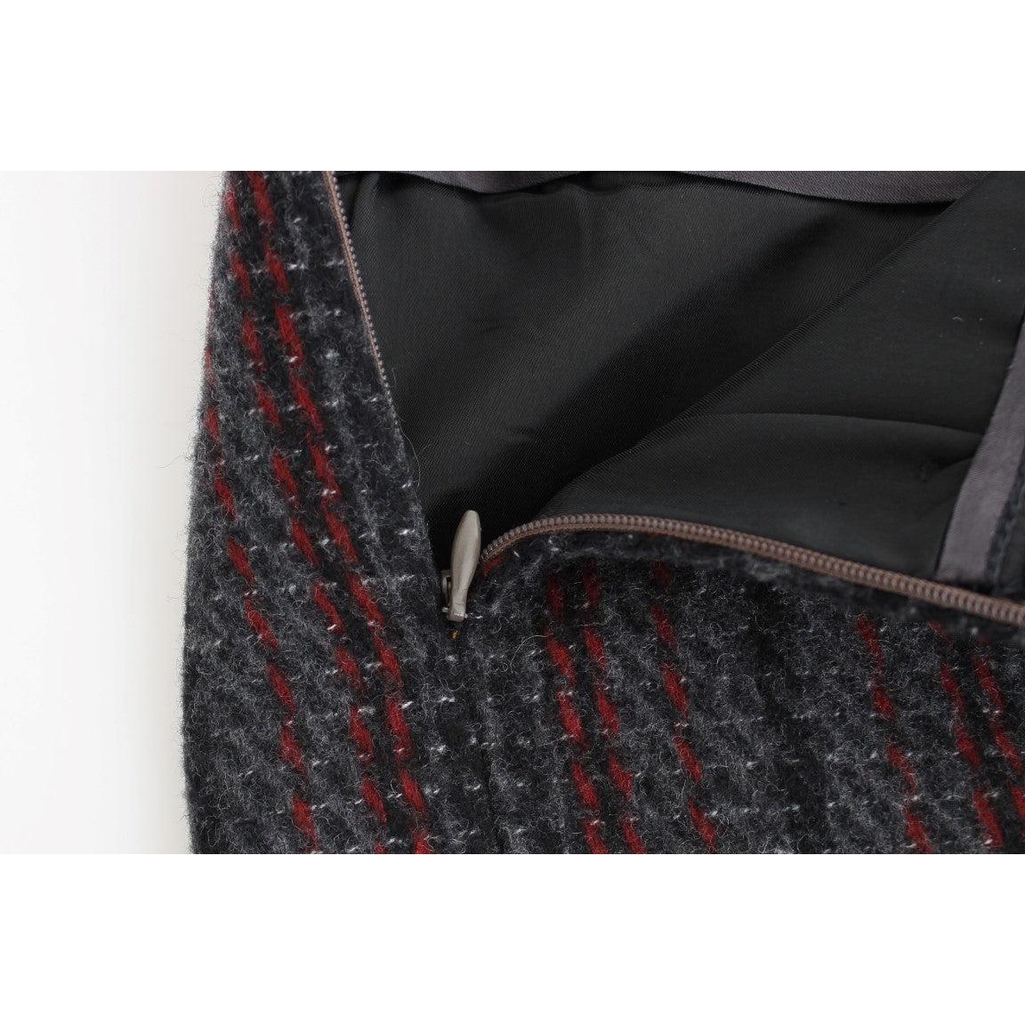 Gray wool mini skirt - coffeewithmee2