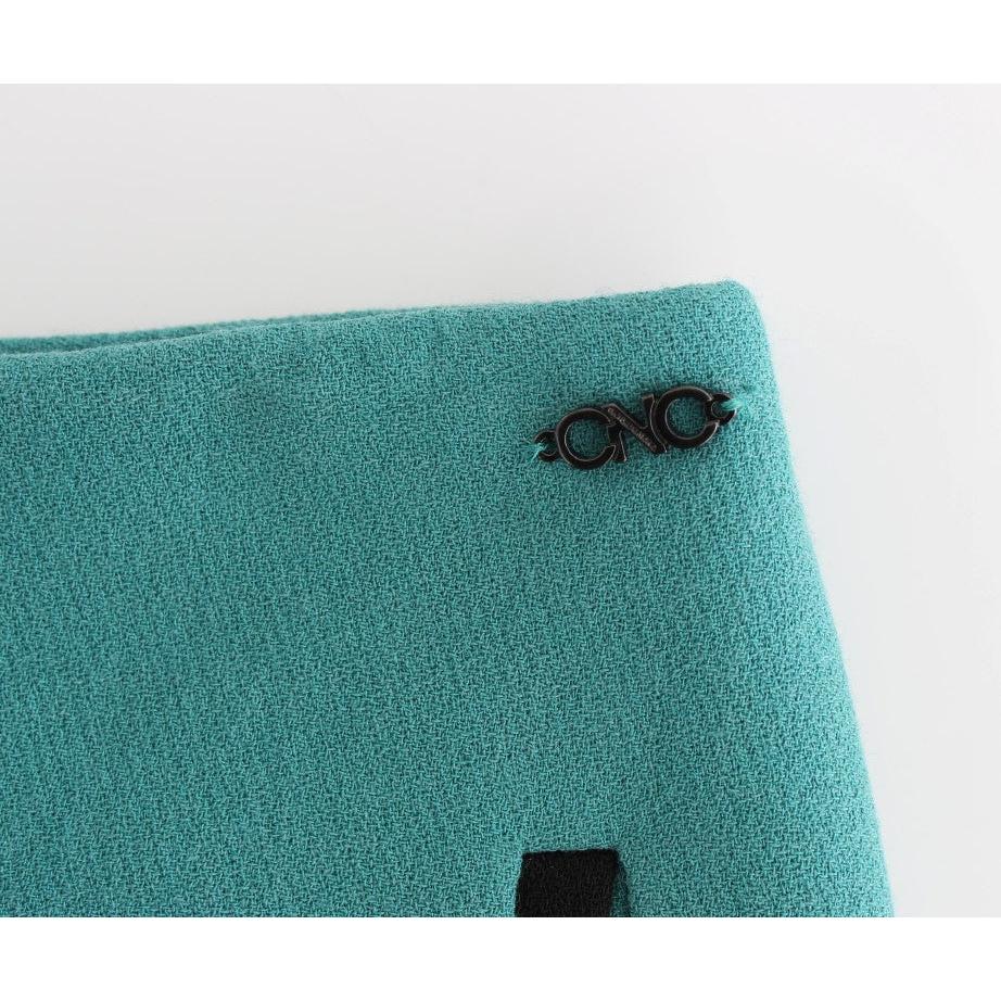 Blue wrap mini skirt - coffeewithmee2