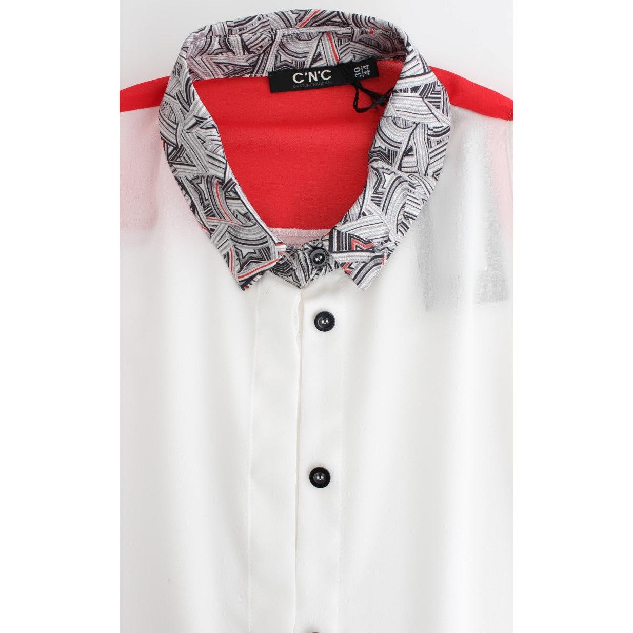 White shirt assymetric hem dress - coffeewithmee2
