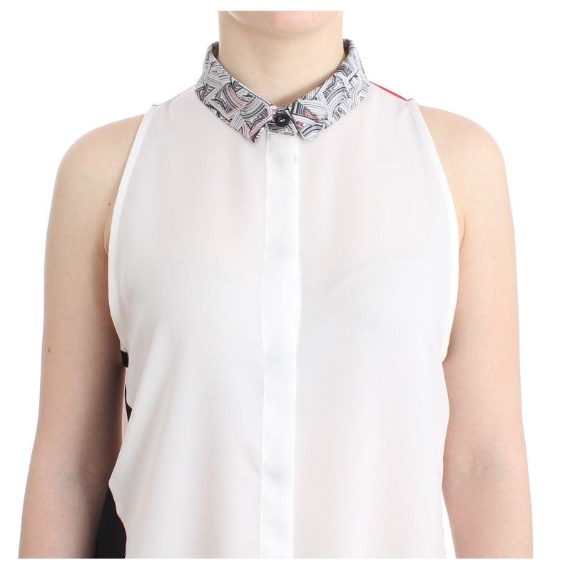 White shirt assymetric hem dress - coffeewithmee2
