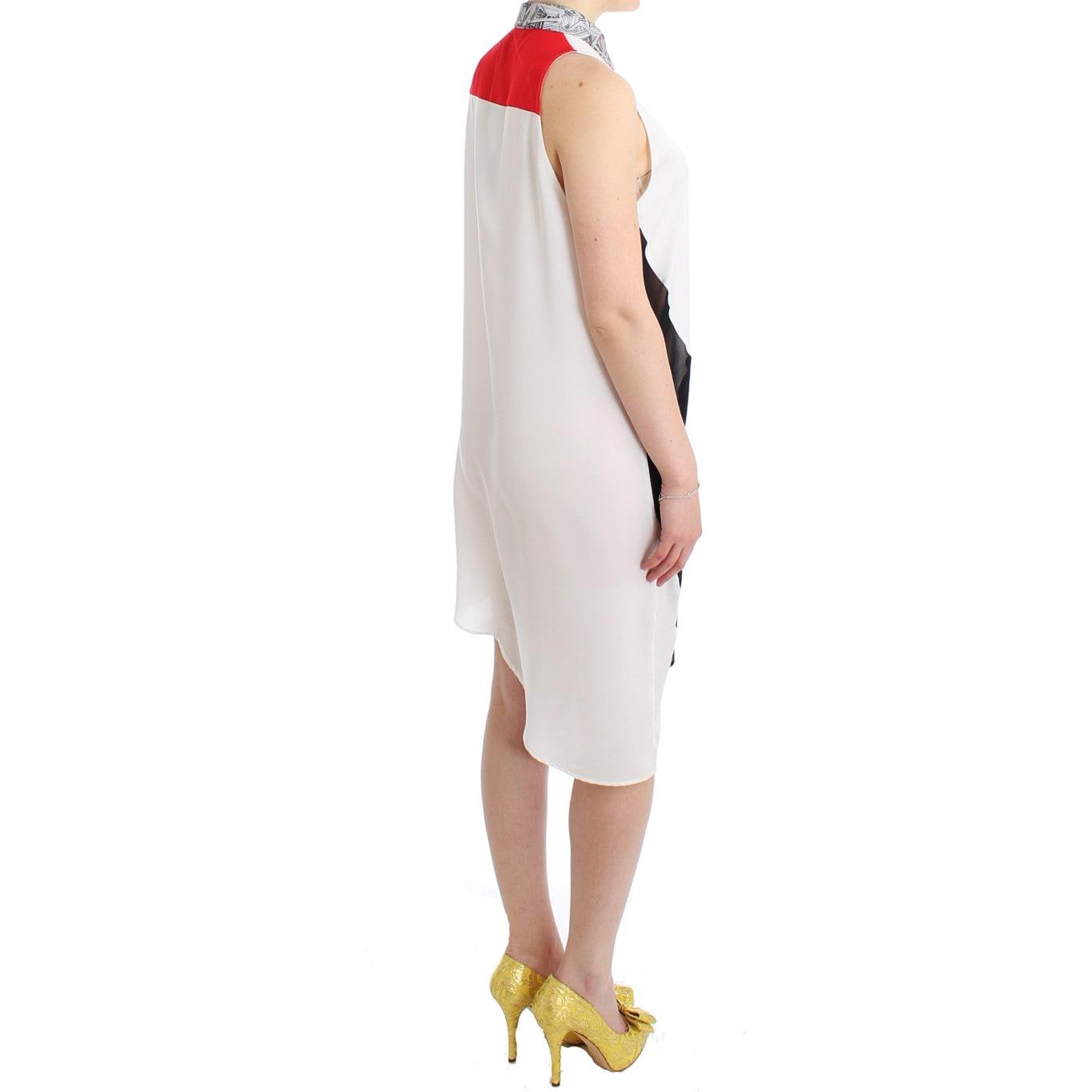 White shirt assymetric hem dress - coffeewithmee2