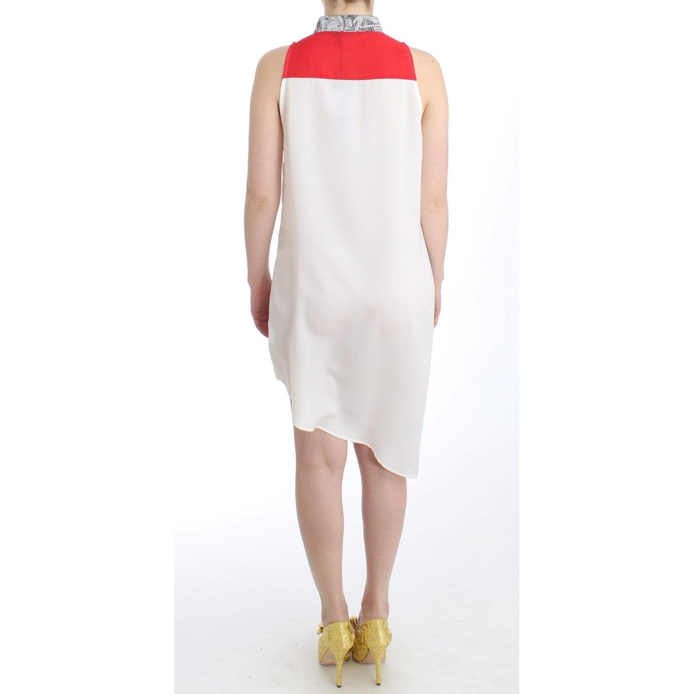 White shirt assymetric hem dress - coffeewithmee2