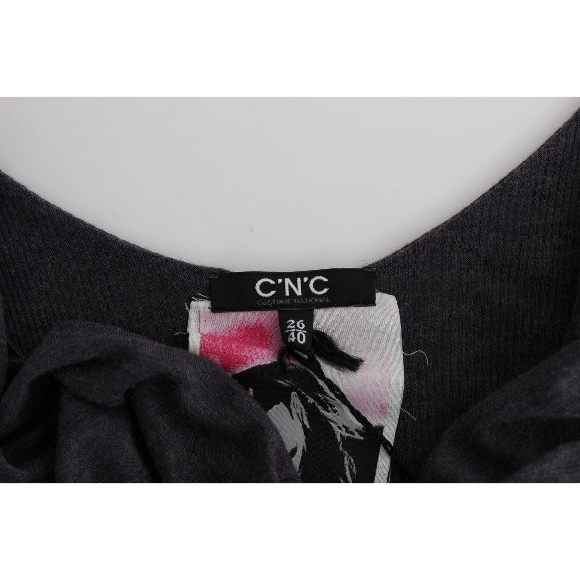 Gray knitted A-line dress - coffeewithmee2