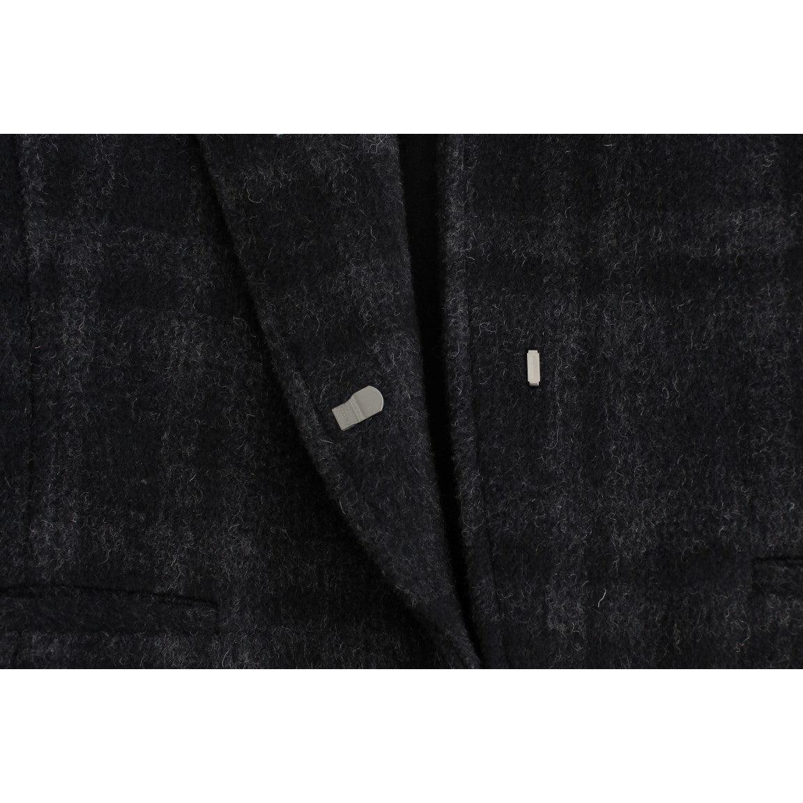 Gray checkered mini skirt - coffeewithmee2